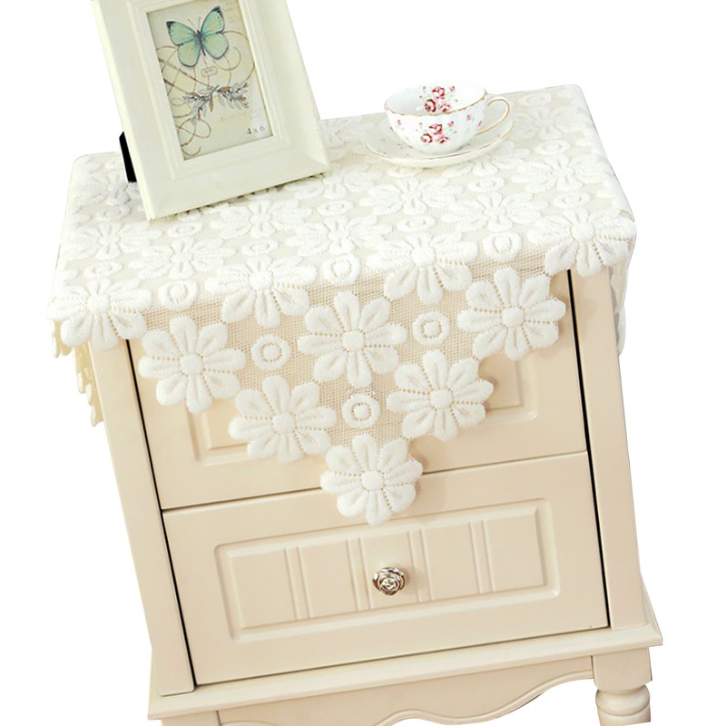 Bedside Table Cloth Multifunctional Dustproof Waterproof Scratchproof Nightstand End Table