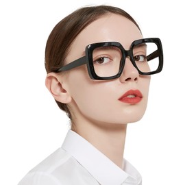 OCCI CHIARI Extra Fashionable Large Reading Glasses Women Nerd Readers 2.75x(1.0 1.25 1.5 1.75 2.0 2.25 2.5 2.75 3.0 3.5 4.0 5.0 6.0)