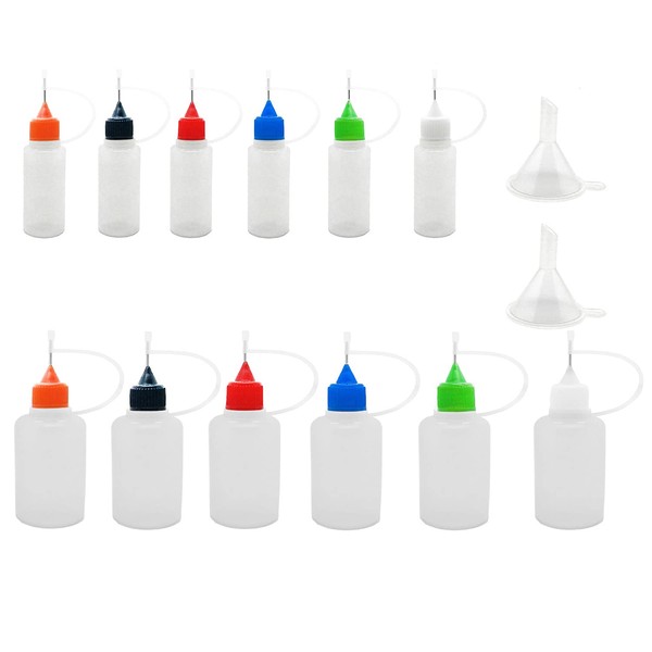 MYYZMY 12 Pcs Precision Tip Applicator Bottles, 6 Pcs 1