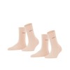 Esprit 2-Pack Women’s Plain Cotton Socks, Black/Grey, Many Other Colours,