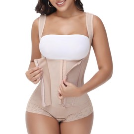M MYODRESS Faja Shapewear For Women Tummy Control Body Shaper Post Surgery Compression Garment Postpartum Faja Plus Size Tummy Tucker High Compression Shapewear Beige M