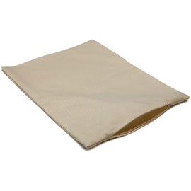 Twill ticking 40 x 60 cm, with zip. 100% cotton, raw white, undyed and unbleached, cover ideal for fillers of cushions, ticking = empty cushion cover 60 x 40 cm