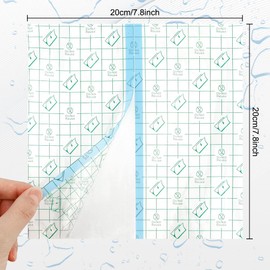 Tattoo Aftercare Waterproof Bandages for Swimming,50Pcs 7.8×7.8 inch Waterproof Bandages for Wounds,Second Skin Tattoo Cover Up,Wound Seal,Transparent Film Dressing,Clear Band Aids,Waterproof Patch