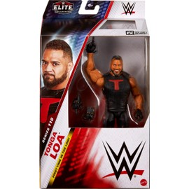 Mattel WWE Elite Action Figure & Accessories, Series #118, 6-inch Collectible Tonga Loa with 25 Articulation Points & Swappable Hands
