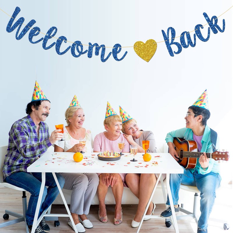 Welcome Back Banner, Home Theme Party, Back to School, Happy