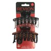 Revlon Strong Hold Hair Claw Clips, Brown/Black, 2 Count (Pack