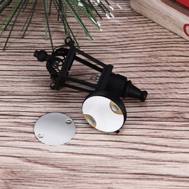 Leorx Vintage DIY Dollhouse 1 12 Dollhouse Miniature LED Wall Light Lamp (Black)