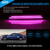 KDM LED Fender Side Marker Reflectors Lights Dual Rows,Compatible for