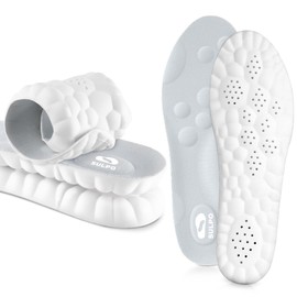 SULPO SPORT Orthopaedic Insoles, Ideal for Sports and Everyday Use, Breathable, Soft, Shock-Absorbing Insoles for Men and Women, Insoles, Work Shoes, 41.5-42 / L, Grey