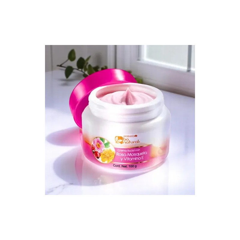 Crema Facial Con Rosa Mosqueta Y Vitamina E 100g Arabela