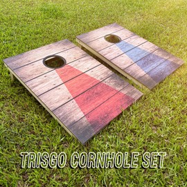 Cornhole Boards Corn Hole Game: 3' x 2' Solid Wood Cornhole Set -Two Regulation Cornhole Boards, 8 Toss Bean Bags and Carrying Case, Corn Hole Outdoor Game Set for for Kids & Adult(SBC63)