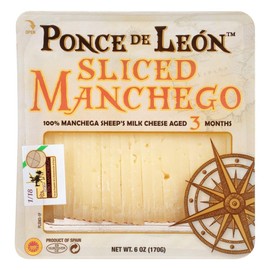 Ponce de Leon Sliced Manchego, 6 oz,12 Pack