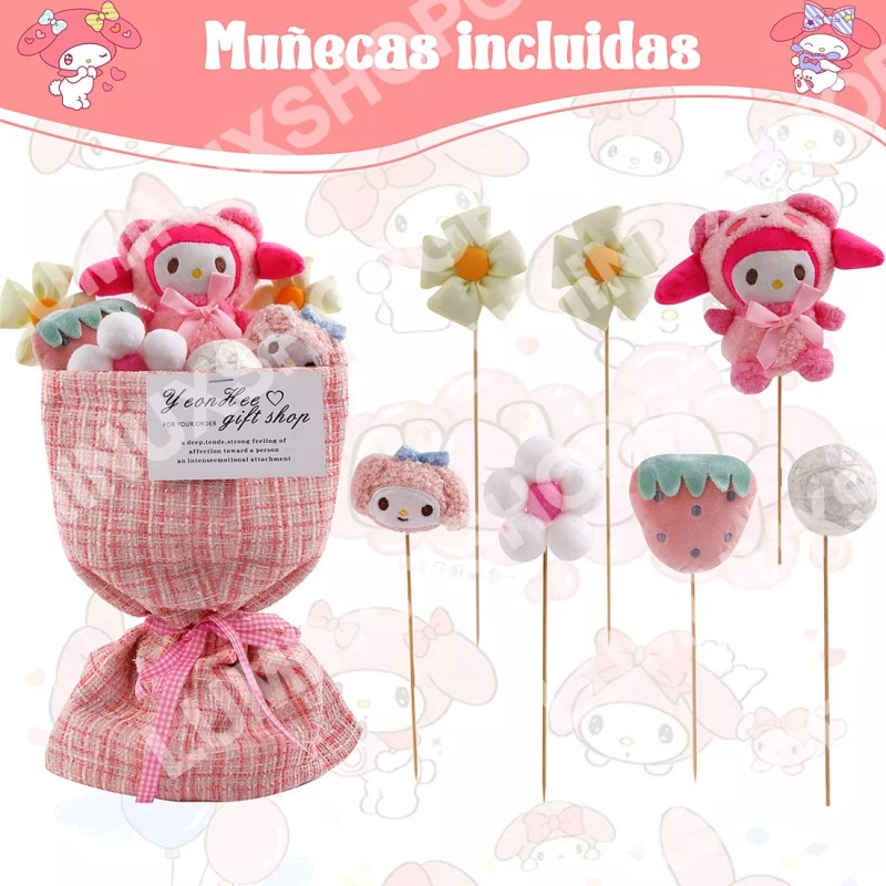 XS Bouquet Ramo De Peluches Mini Melody Regalos San Valentín