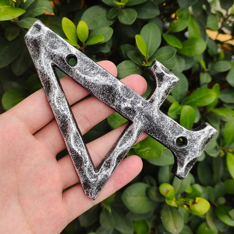 5.5 Inch House Numbers- Unique Cast Iron Metal Address/Mailbox Number