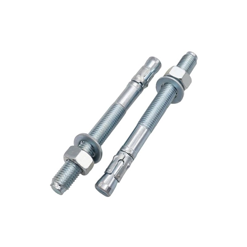 SKIR'CO (2 Stück) Verzinkte Keilanker M14 x 120 mm, Metalldübel,