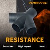 POWERTEC 70275V 3-Way Dust Collection Fitting for 4 in Hose
