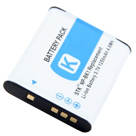STK NP-BK1 NP-FK1 Battery for Sony Cybershot MHS-PM5 DSC-W180 MHS-CM5 DSC-W370 DSC-S980 DSC-S750 DSC-S780 DSC-S950 DSC-W190 MHS-CM1 MHS-PM1 cameras