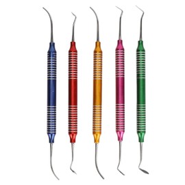 5Pcs Dental Gracey Curettes Curette Hand Scaler Universal Surgical Instrument Repair Beauty Kit