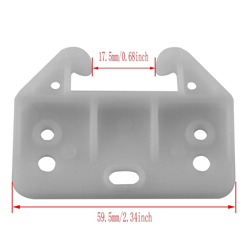 AXLIZER 6PCS Plastic Drawer Guides, Drawer Rail, Center Mount Dresser