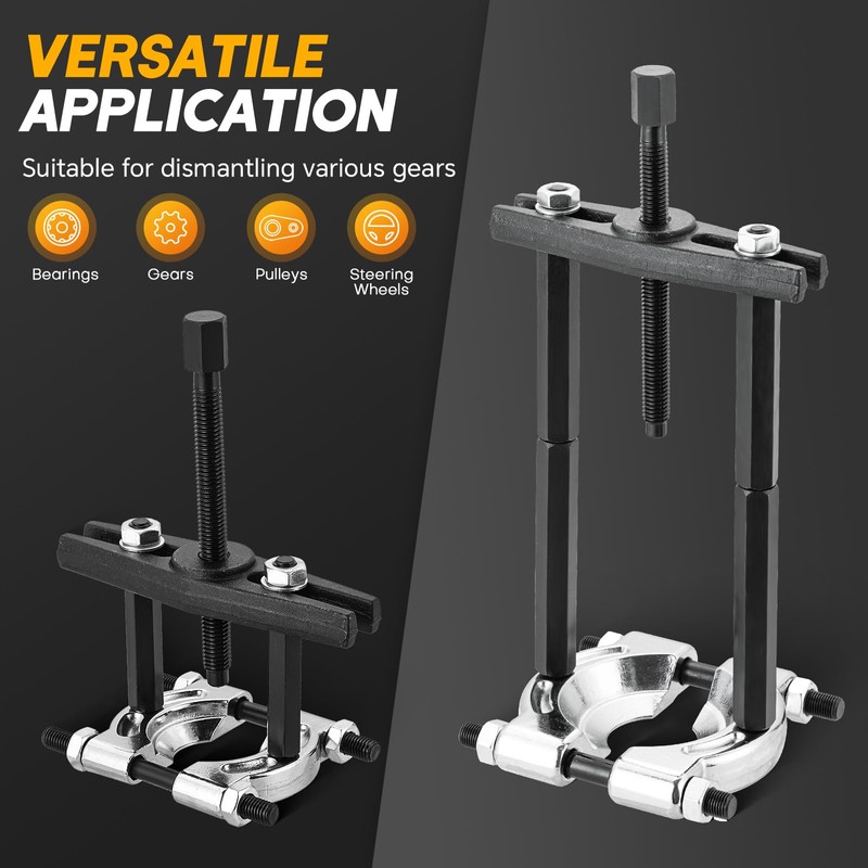 weyleity Heavy Duty 5-Ton Bearing Puller Set | 14PCS Wheel