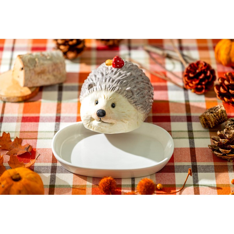 Potter's Studio Hedgehog Butter Dish with Lid Multicolor