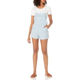 Billabong Womens Out N About Short Overall, Chambray, Large