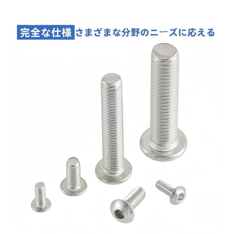 304 Stainless Steel Hex Socket Button Bolts M6 x 30