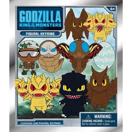 Godzilla King of The Monsters 3D Foam Collectible Bag Clip in Blind Bag, Multi-Colour