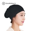 TAPONY Aqua Wrinkle Swim Cap Black / TAPONY 아쿠아 링클 수모 블랙