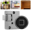 Fingerprint Cabinet Lock Kit Biometric Keyless Locking Anti‑Theft Low Battery