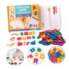 KOMBIUDA 1 Set English Letter Matching Game for Double Sided