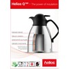 Helios Mondial Push Stainless Steel Vacuum Jug 1.3 Litre, Metallic
