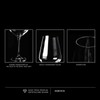 Krosno Large White Wine Glasses Set of 6, 13.2 oz,