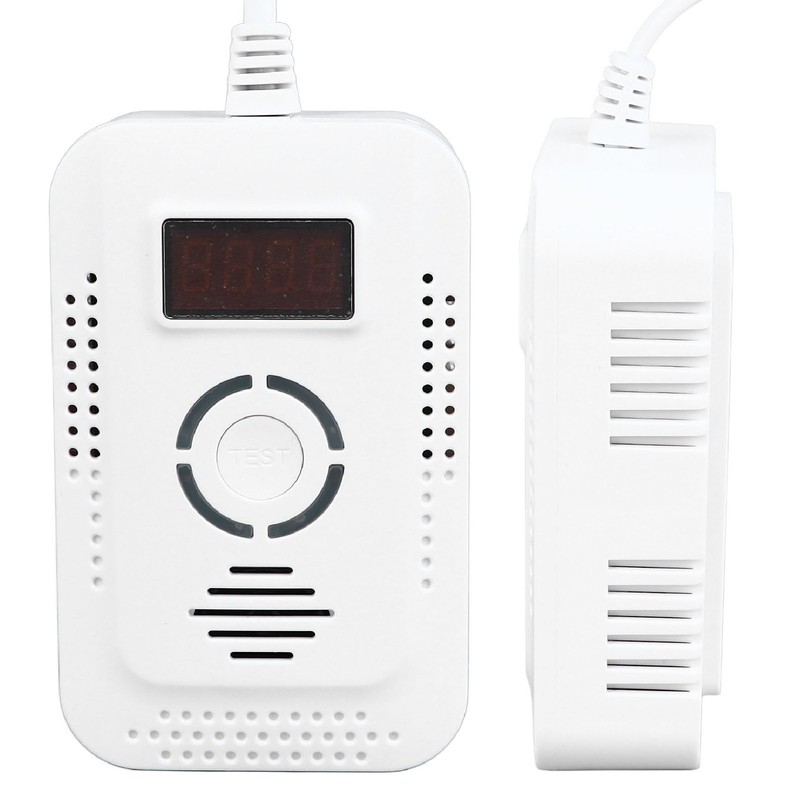 CO Gas Alarm Digital Display High Sensitivity Sound Light Warning