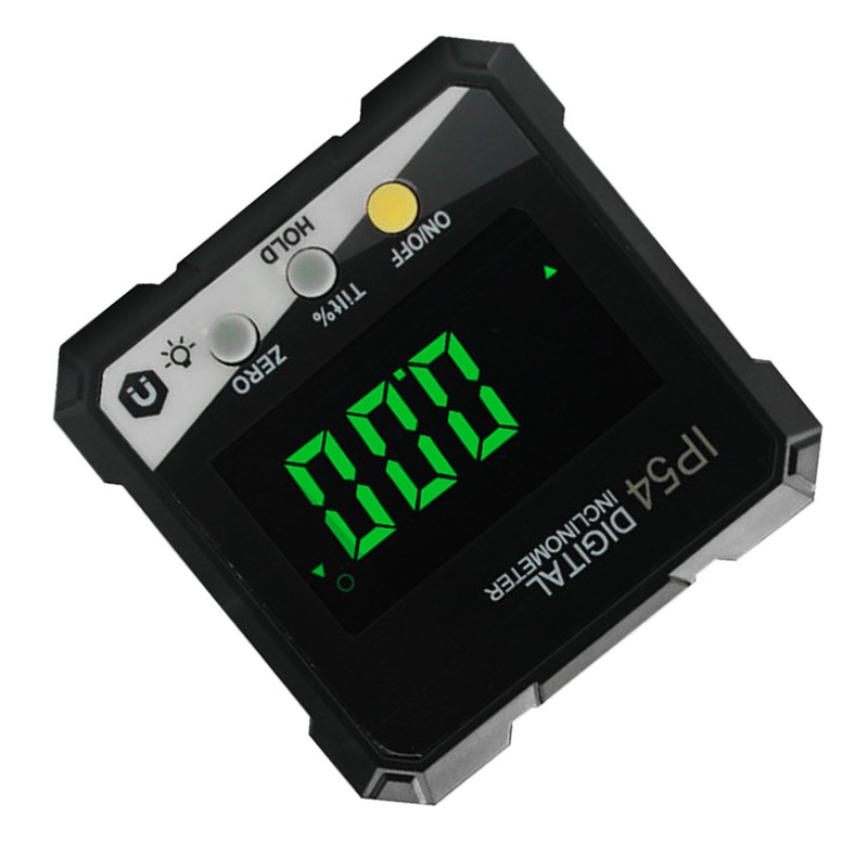 Digital Inclinometer 4x90° Measurement IP54 LCD Screen Magnetic Digital Display