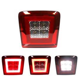 GTINTHEBOX Red Lens Led Rear Fog Brake Light Kit for 2009-up Nissan 370Z,13-17 Juke Nismo
