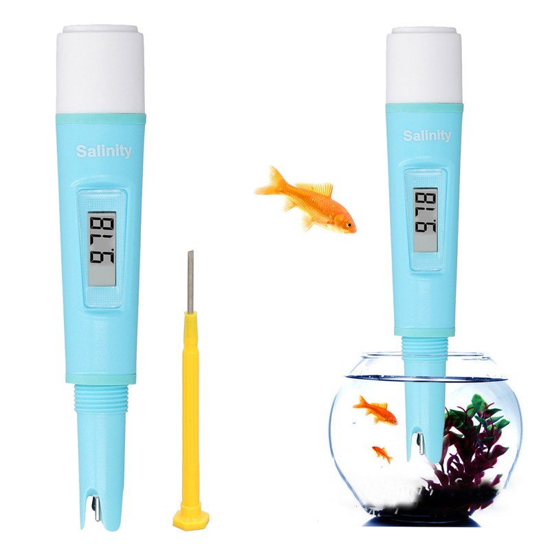 Digital Salinity Meter Portable Handheld High Precise Water Salinity Tester
