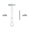TITAN ANCHORS 75-Pack 3/16"-24 Heavy Duty Quick Toggle Anchors with