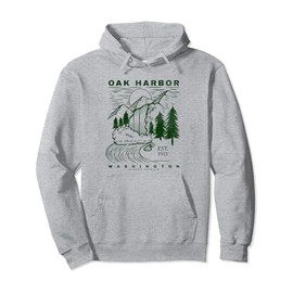 Oak Harbor Washington Neat Travel Souvenir Rustic Oak Harbor Pullover Hoodie