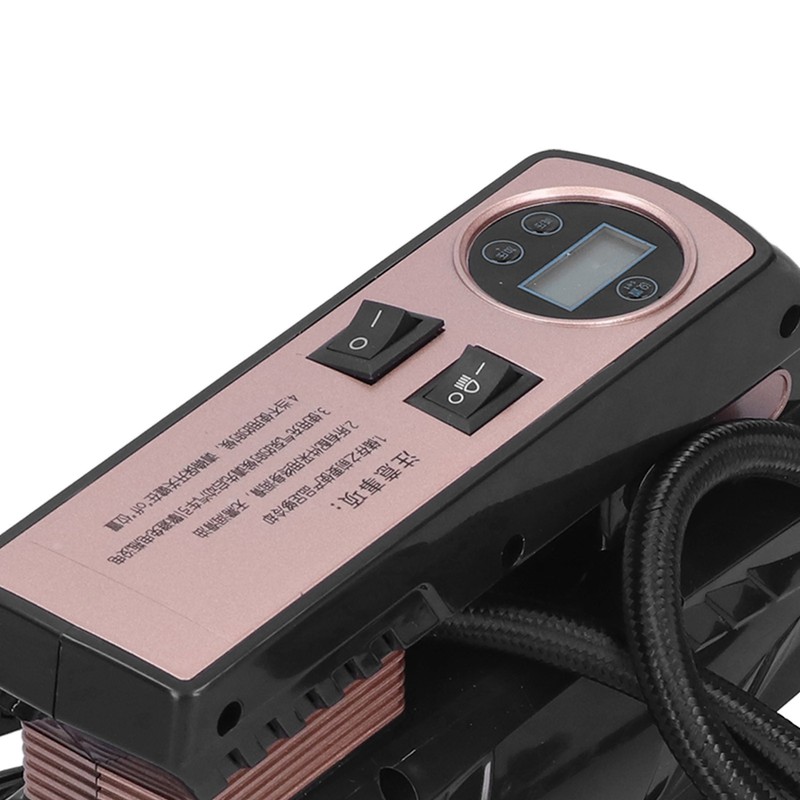 Portable Auto Air Pump Compressor Tire Inflating Tool with 3