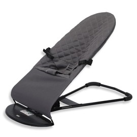 SGERUFZ 1 Cover on Baby Rocker, Belltop Compatible with BabyBjörn Rocker: Balance, Soft and Bliss, Ergonomic Baby Seat, Hypoallergenic Quilting (Grey)