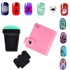 LiBiuty Nail Templates Nail Plates Nail Stamping Templates Stamper Scraper