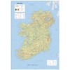 Detailed Physical Ireland Poster Map - 23.3 x 16.5 Inches