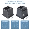 Simple＆Opulence Bedding Adjustable Bed Furniture Risers - Elevation in Heights