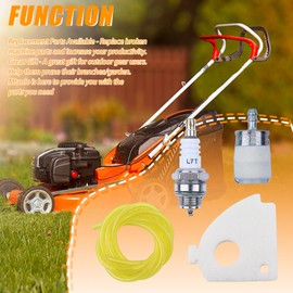 Mtanlo Air Filter for Dolmar PS-34 for Husqvarna 268 Chainsaw Parts with L7T/BPMR7A Spark Plug 610-717 Fuel Filter Oil Hose 1m/2.5mm x 5mm