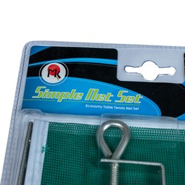 Martin Kilpatrick Simple Net Set – Green Nylon Net – Length of The Net Set is 66 inches – Fits Table Tennis Tables up to 2.5 inches Thick – Affordable Table Tennis Net Set