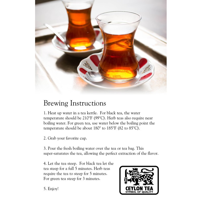 Basilur, Pure Ceylon Black Loose Tea with Ginger, Included Filter