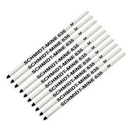 10 Pack -Schmidt 635 Mini D1 Refills - Black