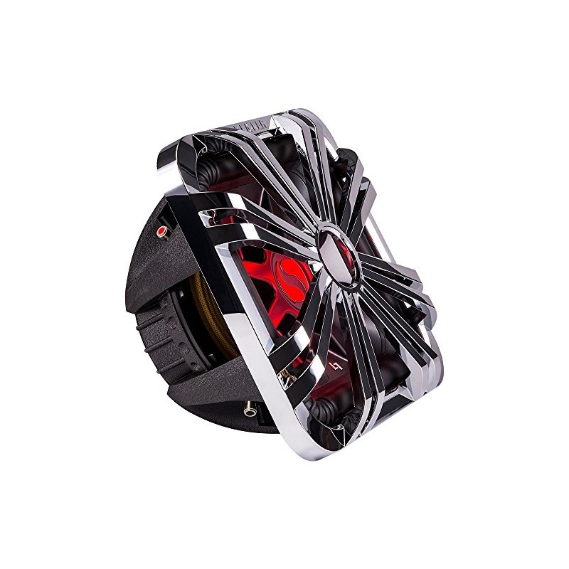 Kicker 10-inch (25cm) Square Subwoofer Grille for 11S10L7,LED, Chrome