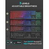 Wireless Keyboard and Mouse Combo - Large Print, RGB Backlit,